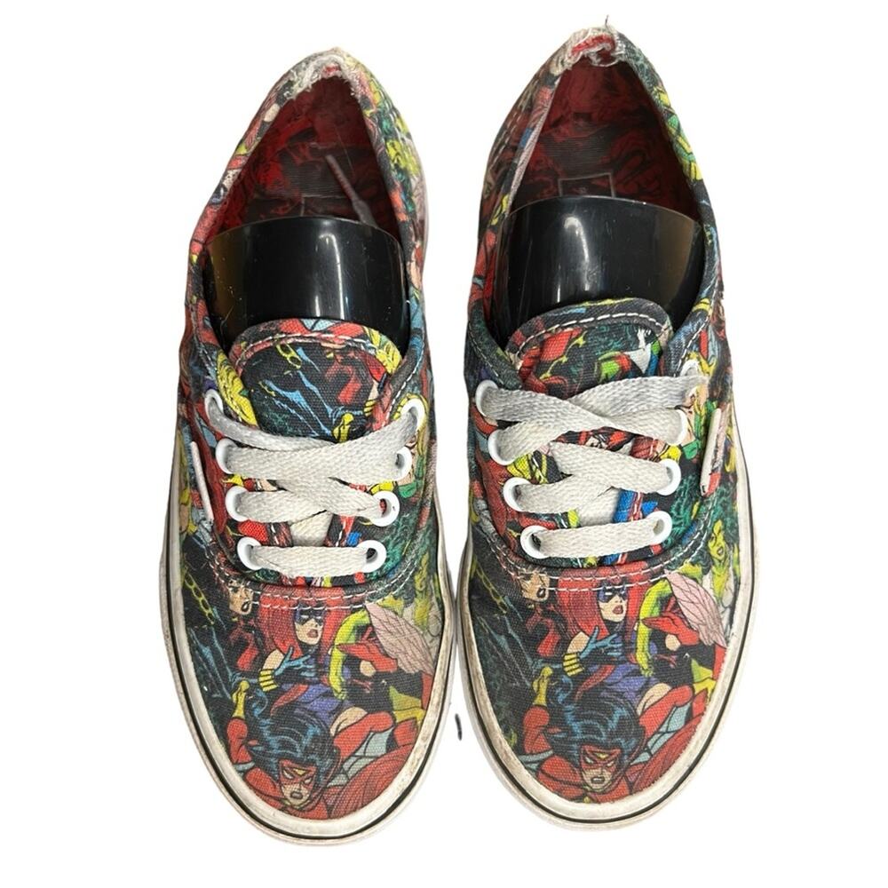 Vans Kids Multicolor Comic Print Sneakers - Red, Blue, Yellow, Green - Picture 2 of 9